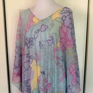 Small Flowy World Map Dress